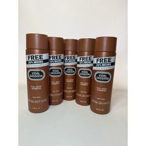 Vtg 1980s Iconic Vidal Sassoon Brown Bottle Full Body Shampoo 9.6 oz PROP (5)